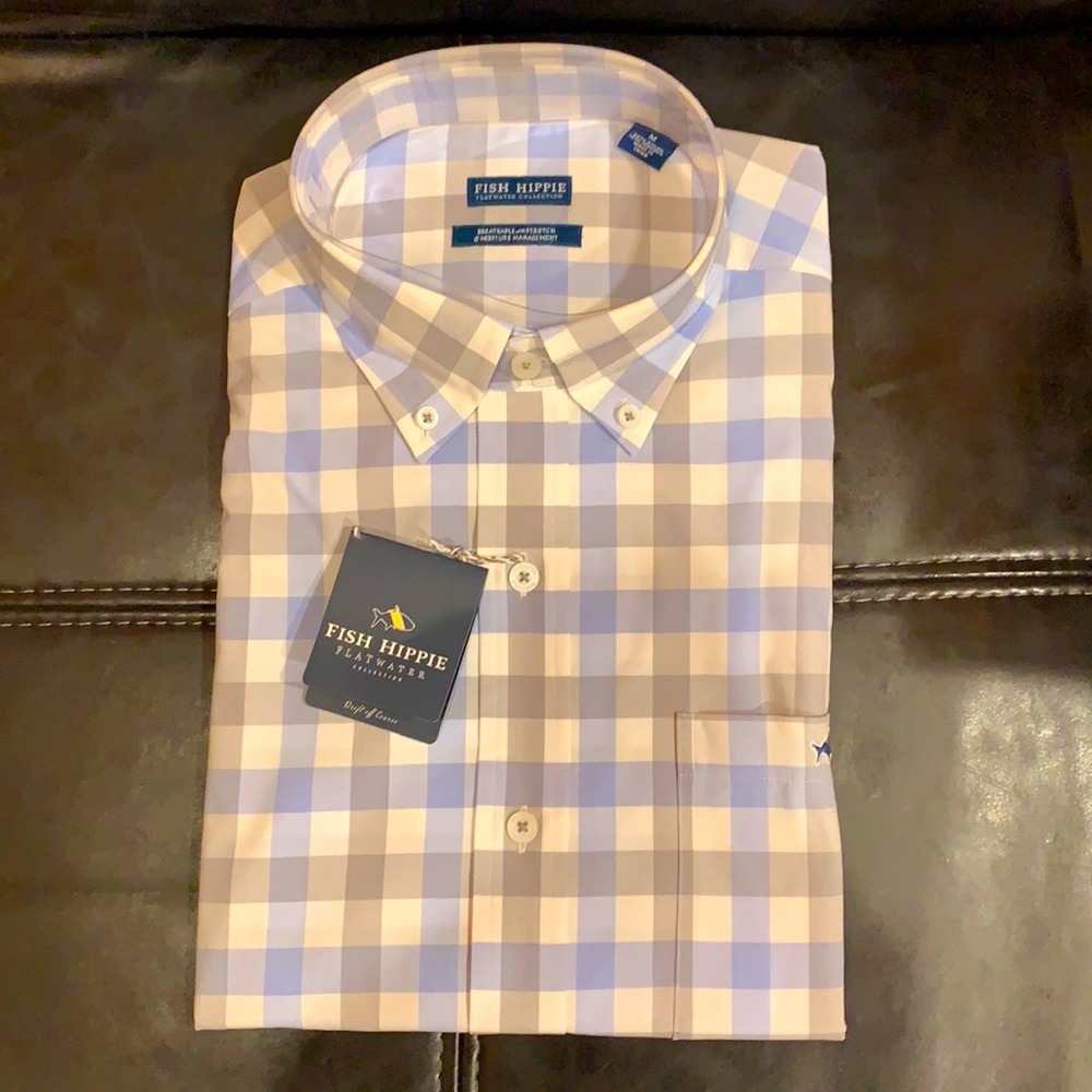 Fish Hippie long sleeve performance button down dress shirt